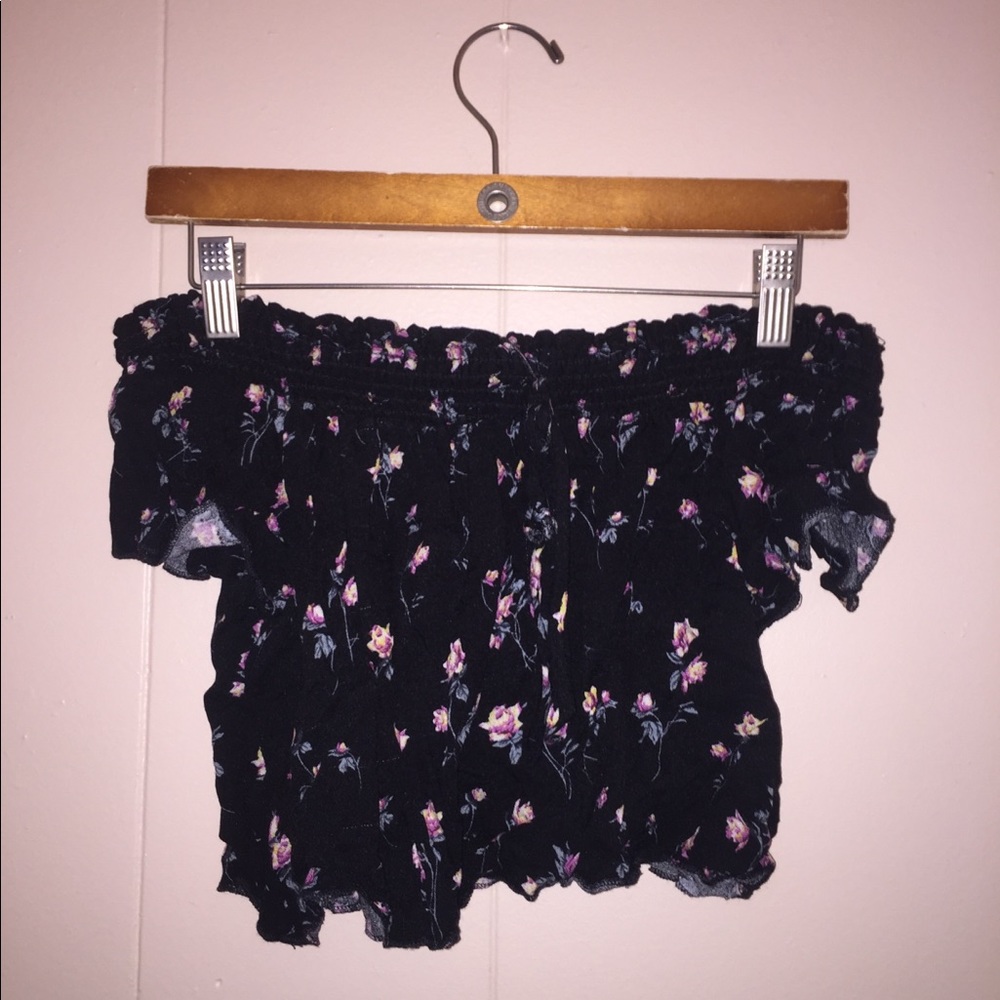 Charlotte Russe Off the Shoulder Floral Top